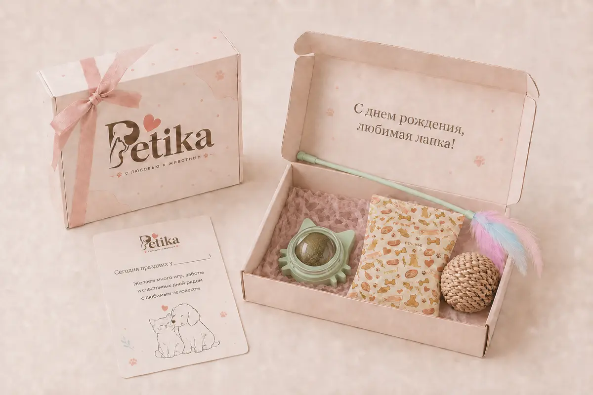Праздничный бокс Petika для кошки