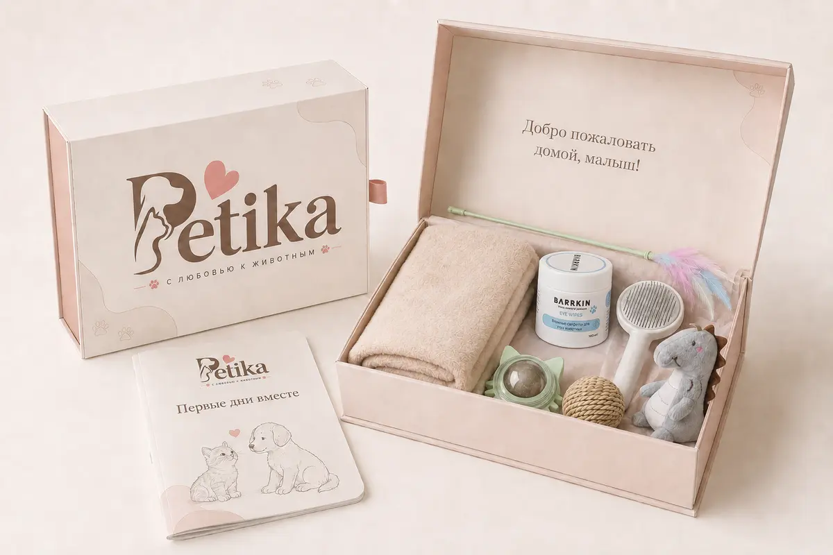 Открытый стартовый бокс Petika для котёнка